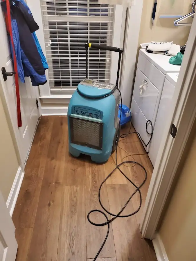 Commercial dehumidifier deployed for Flood Damage Cleanup in McDonough